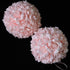 idyllic 8 Inches Artificial Flowers Roses, Kissing Flower Balls, DIY Wedding Bouquets Party Home Decorations, Set of 2, Pink...