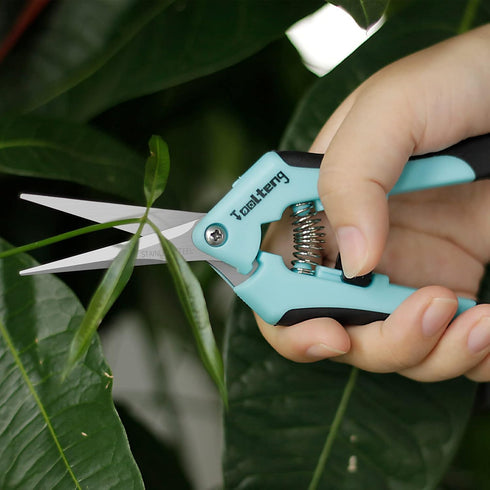 1 Pack Pruning Shears, Garden Trimming Scissors, Gardening Hand Pruning Snips, Titanium Coated Precision Bonsai Pruning Shears, Convenient and Eff...
