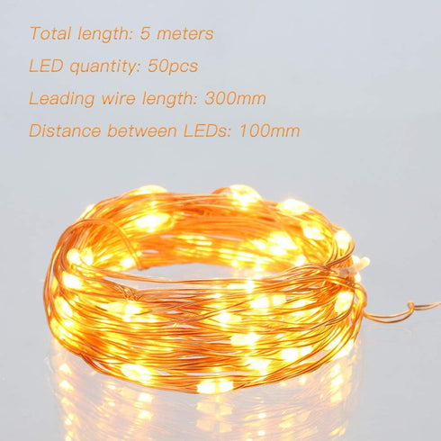 Led Fairy Lights Battery Operated, 4 Packs Mini Battery Powered Copper Wire Starry Fairy Lights for Bedroom, Christmas, Parties, Wedding, Centerpi...