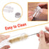 18 PCS 115ml Clear Plastic Test Tubes,150 x 33mm Flat Test Tube,Plastic Test Tube with Screw Caps and 1 Cleaning Brush for Bath Salt,Candy Storage...