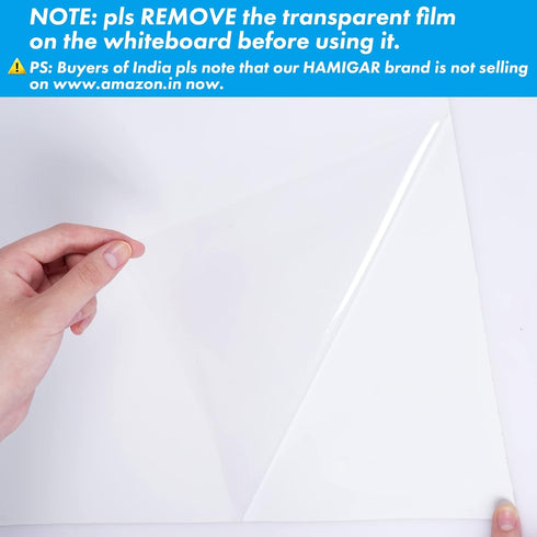 HAMIGAR Whiteboard Sticker for Wall 17.7" x 78.7" Whiteboard Wallpaper Peel and Stick, White Board Stick On Wall, Dry Erase Contact Paper Adhesive...