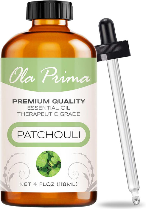 Ola Prima Oils 4oz - Patchouli Essential Oil - 4 Fluid Ounces - Patchouli Essential Oil Pure - Patchouli Oil - Patchouli Aromatherapy Oil - Patcho...