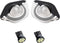 HERCOO LED License Plate Light Lamp Lens White Bulbs Black Housing Compatible with 1994 to 2004 Ford Mustang Pickup Truck Rear Step Bumper, Pack o...