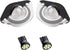 HERCOO LED License Plate Light Lamp Lens White Bulbs Black Housing Compatible with 1994 to 2004 Ford Mustang Pickup Truck Rear Step Bumper, Pack o...
