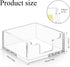 Acrylic Sticky Note Holder 3.94 x 3.94 Clear Acrylic Notepad Holder Acrylic Sticky Note Dispenser Sticky Notepad Holder for Desk Organizer Office ...