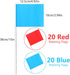 Marking Flags, Red&Blue Marker Flags for Lawn, 15x4x5 Inch Landscape Flags, Irrigation Flags, Lawn Flags, Yard Marking Flags, Survey Flags, Sprink...