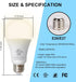 Rechargeable Light Bulbs, Emergency Battery Light Bulb for Power Outage, Battery Operated Light Bulbs 2000mAh Battery Backup 850Lumens 9W 60W Equi...