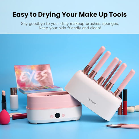 Makeup Brush Dryer Machine,Can Drying 12pcs Makeup Brushes,2pcs Sponges Or Powder Puff AT Once,Baked Slowly At Constant Temperature Without Hurtin...