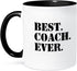 3dRose Best Coach Ever Mug, 1 Count (Pack of 1), Black...