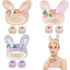 Animal Ear Headbands for Washing Face Skin Care Headbands for Women Makeup Headband Women Skincare Wristbands for Washing Face Spa Face Wash Headb...