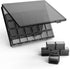 30 Packs Plastic Stackable Organizer Container with Lids, Mini Containers for Beads, Glitter, Slime, Paint or Seed Storage - Black (Black)...