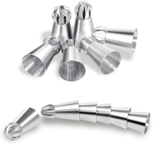 Hofumix Russian Piping Tips Cake Decorating Kit Cake Decorating Tips Buttercream DIY Baking Tools School Prevailing Torch Russian Nozzles Ball Bak...