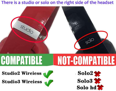 Beats Studio 3 Headband Replacement Parts - Repair Kit Compatible with Studio 2.0/3.0 Wireless Top Headband Accessories (Studio3-Grey-Gold)...