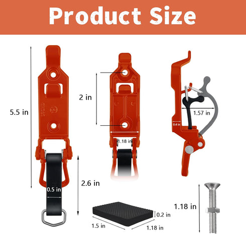 2 PCS Shovel Rack- Perfect Overlanding Gear and Off-Road Accessory for Trucks- Securely Mounts on Roof Rack- Tool Holder,Rubber Clamp Grip Mount K...