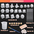 Resin Dice Molds, Shynek 19 Styles Polyhedral Game Dice Molds Set with Silicone Dice Mold, Mixing Sticks, Measuring Cup, Droppers, Acrylic Paints ...