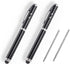 Metal Multi-Function Pen, Touch Screen Stylus, Flashlight with White Light, Infrared, Creative Christmas and Birthday Gifts (2 Black)...