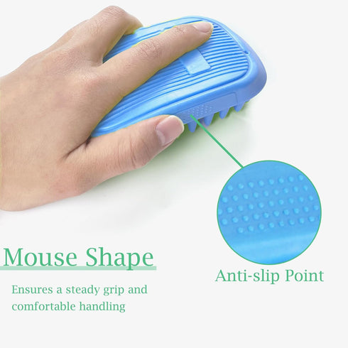 Dog Bath Brush, Pet Silicone Shampoo Brush, Rubber Shower Wash Curry Brush for Short Long Haired Dogs Cats Shedding Grooming and Massage, Pet Rubb...