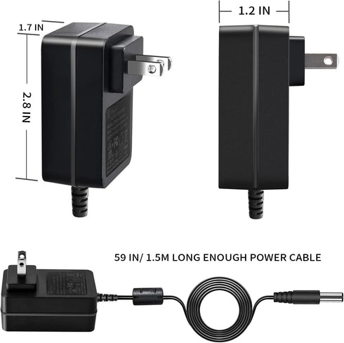 5V 3A DC Power Supply, 5 Volts 2A 1.5A 1A AC Power Adapter Charger, fit for 5Vdc Graco Baby Swing, Hello Baby Monitor, Sony Bluetooth Speaker Powe...