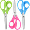 Left Handed Scissors Kids,5" Left Handed Kids Craft Scissors Ages 3+ Stainless Steel Soft Comfort-Grip Handles Blunt Lefty Safety School Scissors ...