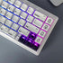 Blank Crystal Transparent Black Keycaps PC Material 1U XDA Profile Keycap for MX switches Mechanical Keyboard Backlit (XDA Transparent Black, 20pc...