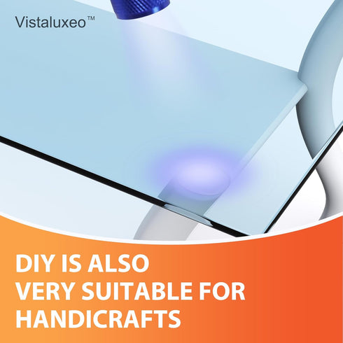 UV Glue Kit with uv light, Liquid Plastic Welder, Glass repair fluid, Cures Quickly, Plastic, Glass, Metal Adhesive Repair for Home, Outdoors. (2P...