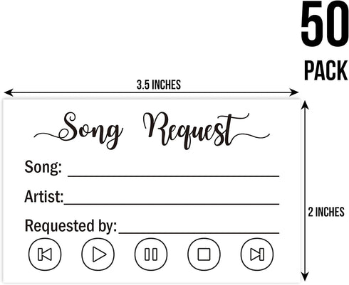 50 Request a Recipe Card for Bridal Shower - Invitation Insert for Bridal Wedding Baby Shower, Size 3.5" x 2" inches....