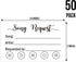 50 Request a Recipe Card for Bridal Shower - Invitation Insert for Bridal Wedding Baby Shower, Size 3.5" x 2" inches....