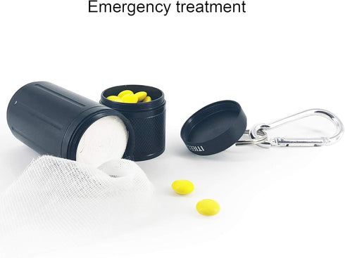 Two-layer Pill Organizer, Waterproof Pill Container, Pill Holder can store pills anything sizes, Vitamins, Cod Liver Oil, Supplements and Medicati...