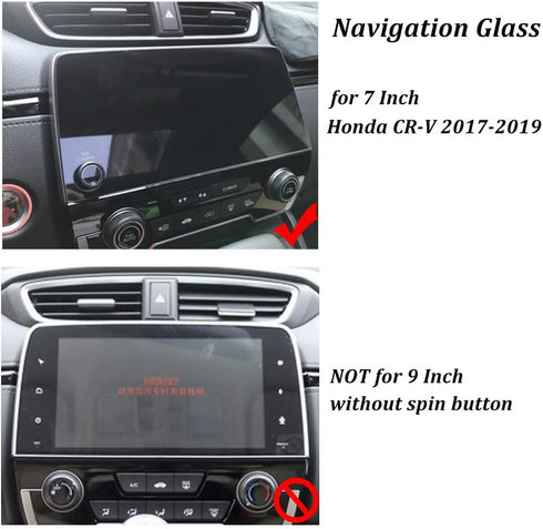 GPS Screen Protector for 7 Inch Honda CRV 2019 2018 2017 Navigation Audio Touch-Screen Tempered Glass Film for Honda CR-V LX EX EX-L Touring Inter...