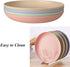 Wheat Straw Plates Lightweight Unbreakable Dinner Dishes Plates Set Dishwasher & Microwave Safe (Large 4 Pack 8')...