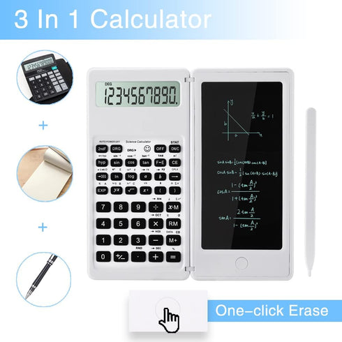 Scientific Calculators?Lvesunny Multifunctional Scientific Calculator with Notepad, 10-digit Large Screen, Perfect School Supplies for Students, I...