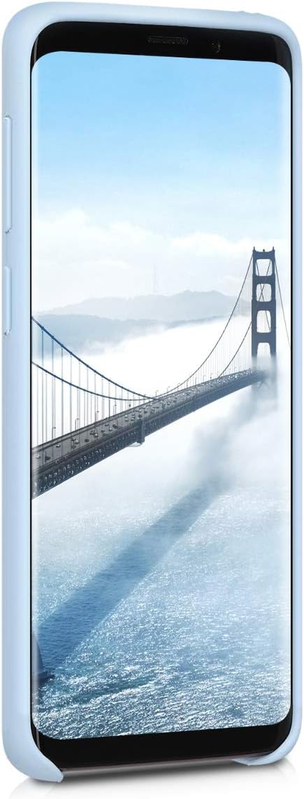 kwmobile Case Compatible with Samsung Galaxy S9 Case - TPU Silicone Phone Cover with Soft Finish - Light Blue Matte...