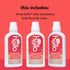 Hello Kids Wild Strawberry Natural Flavor Anticavity Fluoride Rinse - Vegan, Alcohol Free, and SLS Free Mouthwash for Children Age 2 and Up - 16 O...