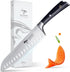 MAD SHARK Kitchen Knife, Chef's Santoku Knife 8-inch, German High Carbon Stainless Steel Chef Knife, Super Sharp Multipurpose Chopping Knife for M...