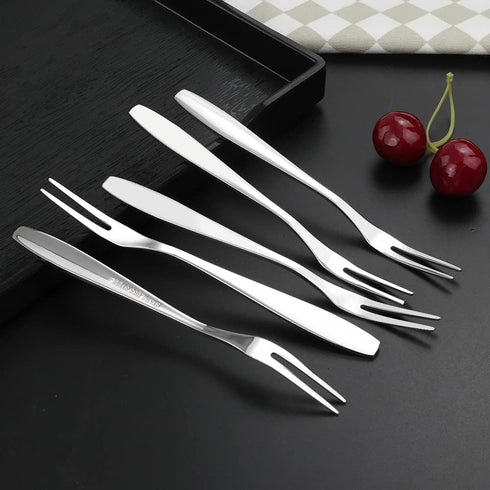 Ggbin 12-Piece Stainless Steel Fruit Forks, Mini Dessert Forks...
