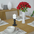 Matte Black Iron Candle Holder for Pillar Candles - Modern Table Centerpiece and Farmhouse Decor - 6"...