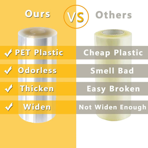 WAFJAMF Cake Collars 8 x 394 inch, Mousse Cake Acetate Sheets for Baking, Transparent Cake Rolls, Clear Cake Strips, Chocolate Mousse Surrounding ...