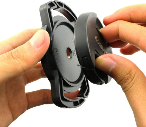 2pcs Camera Lens Cap Holder Keeper Buckle for Canon Nikon Sony Camera Lens Cap Cover 52mm 67mm 58mm...