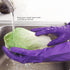 Alimat PluS 4PCS Reusable Cleaning Gloves Latex Free, Dishwashing Gloves with Cotton Flock Liner and Embossed Palm, Waterproof Household Rubber Gl...