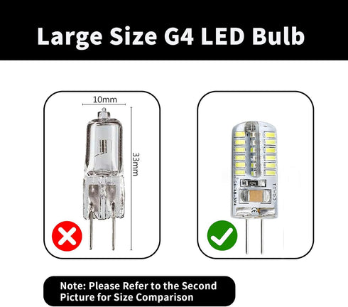 5pcs G4 LED Bulb12V 4W AC/DC Landscape Light Bulbs Bi-Pin Base Light Bulbs Led Landscape Light Bulbs G4 Bulb LED Lighting Equiavlent to 20W-30W T3...