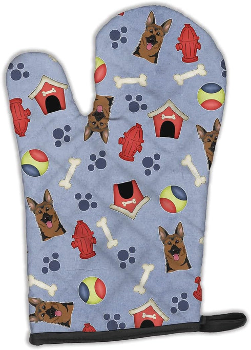 Caroline's Treasures BB3990OVMT Dog House Collection German Shepherd Oven Mitt Heat Resistant Thick Oven Mitt for Hot Pans and Oven, Kitchen Mitt ...
