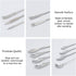 OLYCRAFT 26PCS Stainless Steel Lab Measuring Spatula Set, Micro Lab Scoop/Spoon Mixing Spatula for Powders Gel Cap Filler, Capsule Filler,Laborato...