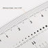 2pcs Film Flexible Ruler 12 Inch 1mm Scale PET Plastic Folding Straight Ruler Calibration Soft Ruler Measuring Tool for Factory, Transparent...