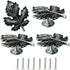 Cabinet Knobs Maple Leaf Knobs, 4 Pcs Antique Cabinet Knob,Drawer Knob,Bedside Table Handle,Closet Knob,Bookcase Handle,Furniture Door Pull,Hardwa...