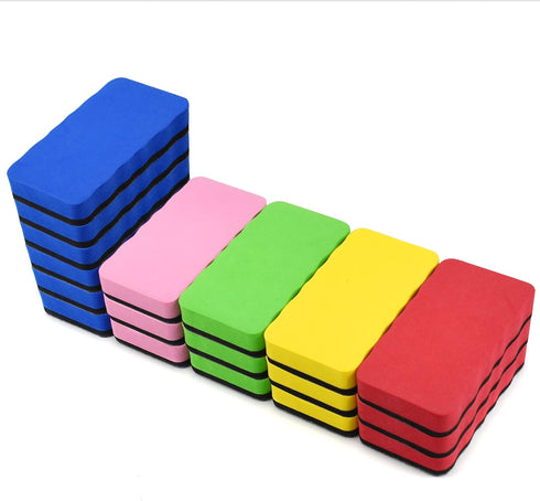 Dry Erase Erasers, Eeoyu 18 Pack Magnetic Whiteboard Dry Erasers Chalkboard Cleaner Wiper for Kids and Classroom Teacher Supplies Home and Office,...