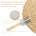 Dog Cat Pet Comb Double-Sided Grooming Brush Metal Comb for Loosening up Removing Mats Debris Tangles and Knots Wooden Handle Stainless Steel Toot...