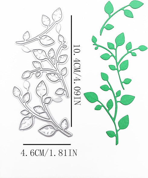 Leaf Metal Cutting Dies Stencils Plants Leaves Embossing Metal Die Cuts Template Molds for Card Making Paper Scrapbooking Album Crafts Thanksgivin...