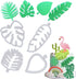 Mity rain Tropical Leaf Cookie Cutter - Hawaiian Palm Leaves Fondant Cutters Set for Gum Paste, Sugarcraft Candy, Luau Cake Decorating ?4Pcs?...