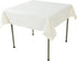 Cupuamon Square Tablecloth 52x52 inch Washable Polyester Fabric Table Cloth for Wedding Party Dining Banquet Decoration?52x52,Ivory?...