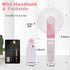 Personal Handheld Fan, Mini Portable Pocket Fan, Little Folding Fans USB Rechargeable for Woman Girls Makeup Outdoor Travel, Powerful Wind (Pink)...